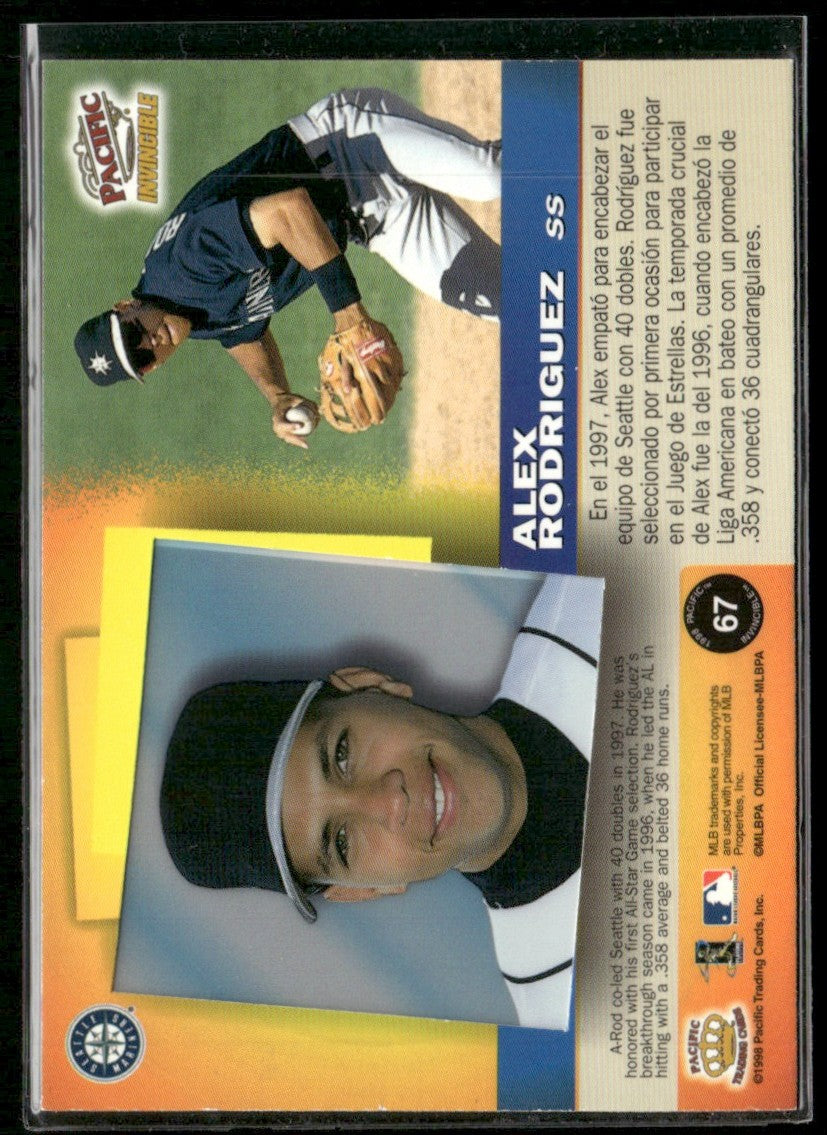 Alex Rodriguez 1998 Pacific Invincible #67 Seattle Mariners