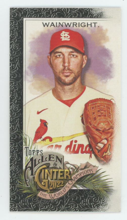 Adam Wainwright 2022 Topps Allen & Ginter Mini Black #205 St. Louis Cardinals
