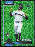 Maximo Acosta 2026 Topps Easter Green Foil RC #172 Miami Marlins