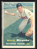Willie Miranda 1957 Topps #151 Baltimore Orioles