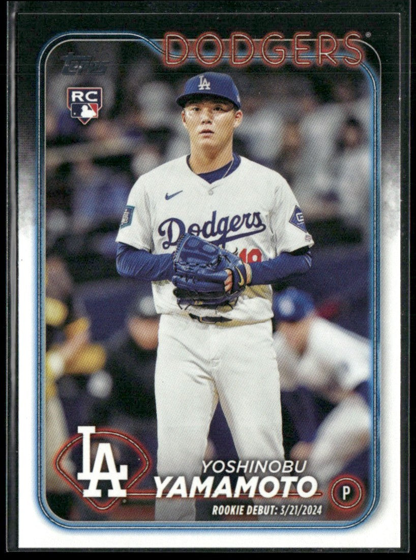Yoshinobu Yamamoto 2024 Topps Update RC #US149 Los Angeles Dodgers
