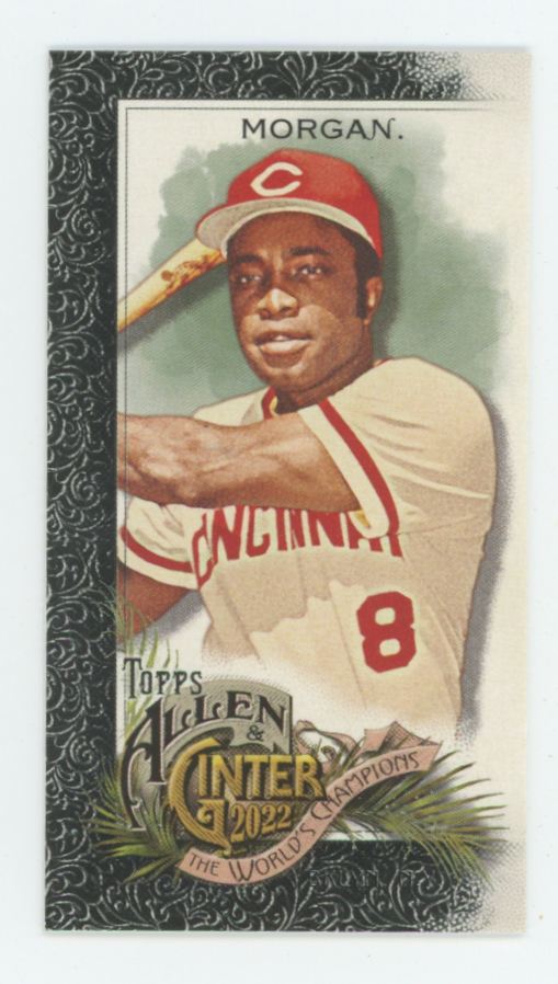 Joe Morgan 2022 Topps Allen & Ginter Mini Black #140 Cincinnati Reds