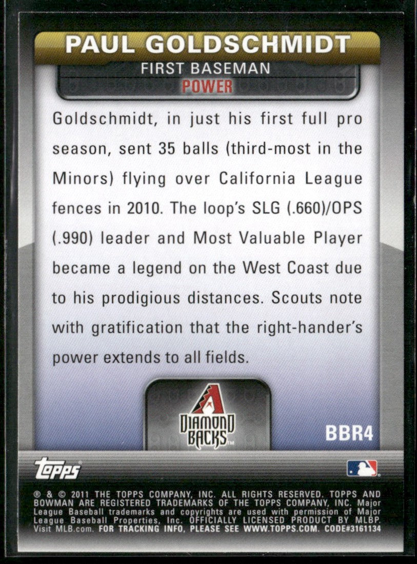 Paul Goldschmidt 2012 Bowman's Brightest #BBR4 Arizona Diamondbacks