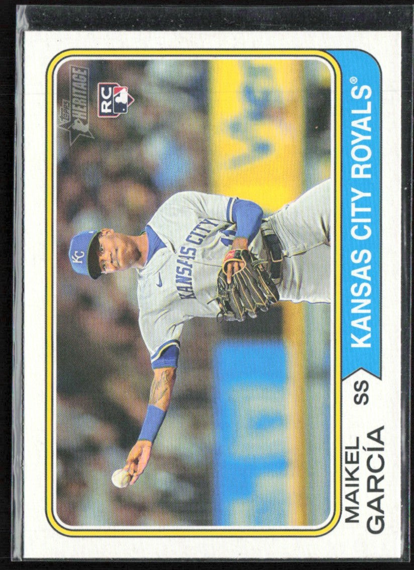 Maikel Garcia 2023 Topps Heritage RC #311 Kansas City Royals