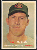 Cal McLish 1957 Topps RC #364 Cleveland Indians