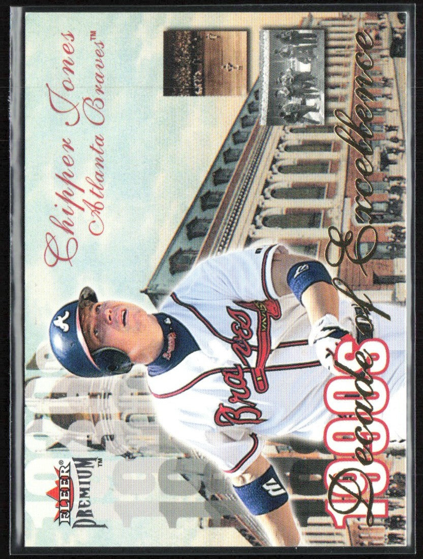 Chipper Jones 2001 Fleer Premium Decade of Excellence #38 Atlanta Braves