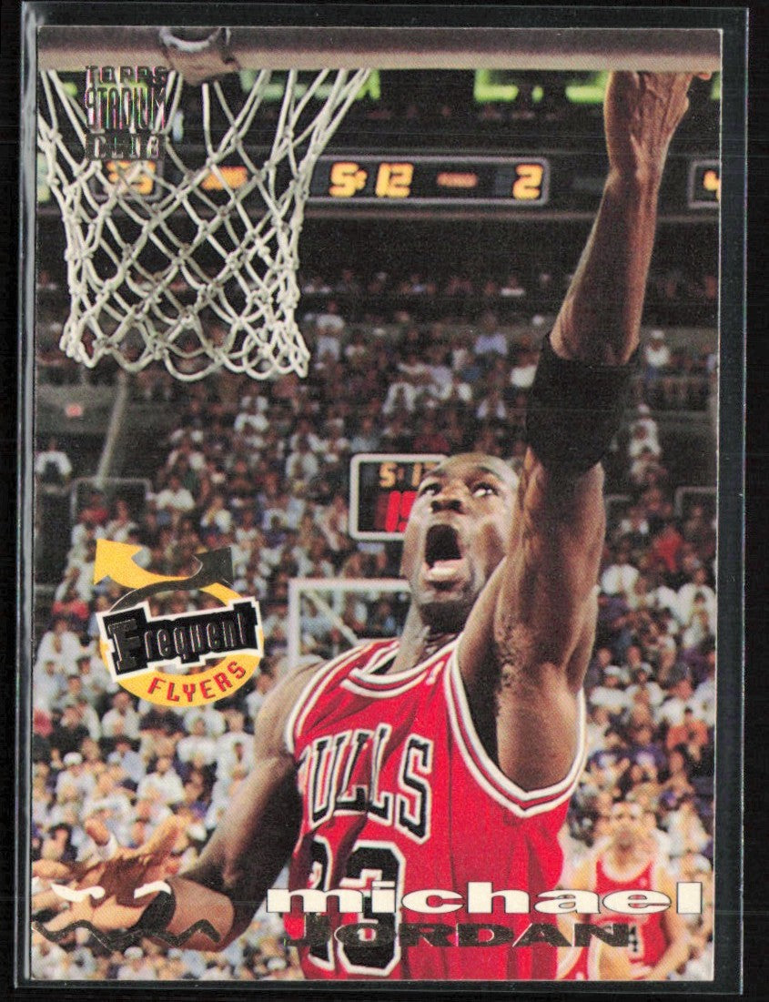 Michael Jordan 1993 Topps Stadium Club Frequent Flyers #181 Chicago Bulls