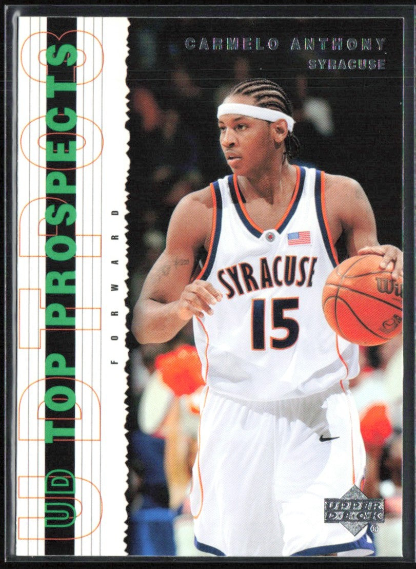 Carmelo Anthony 2003 UD Top Prospects #57 Syracuse Orangemen