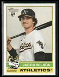 Jacob Wilson 2025 Topps Heritage RC #15 Athletics