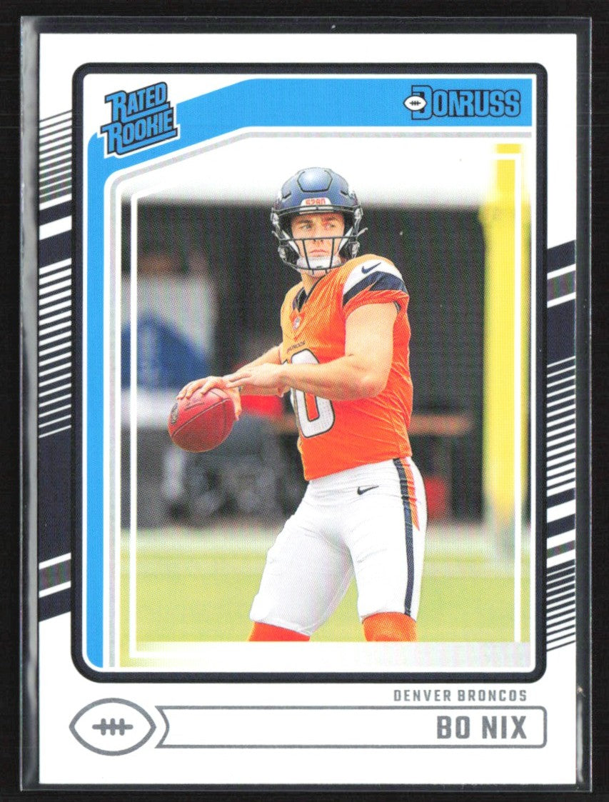 Bo Nix 2024 Donruss RC #369 Denver Broncos