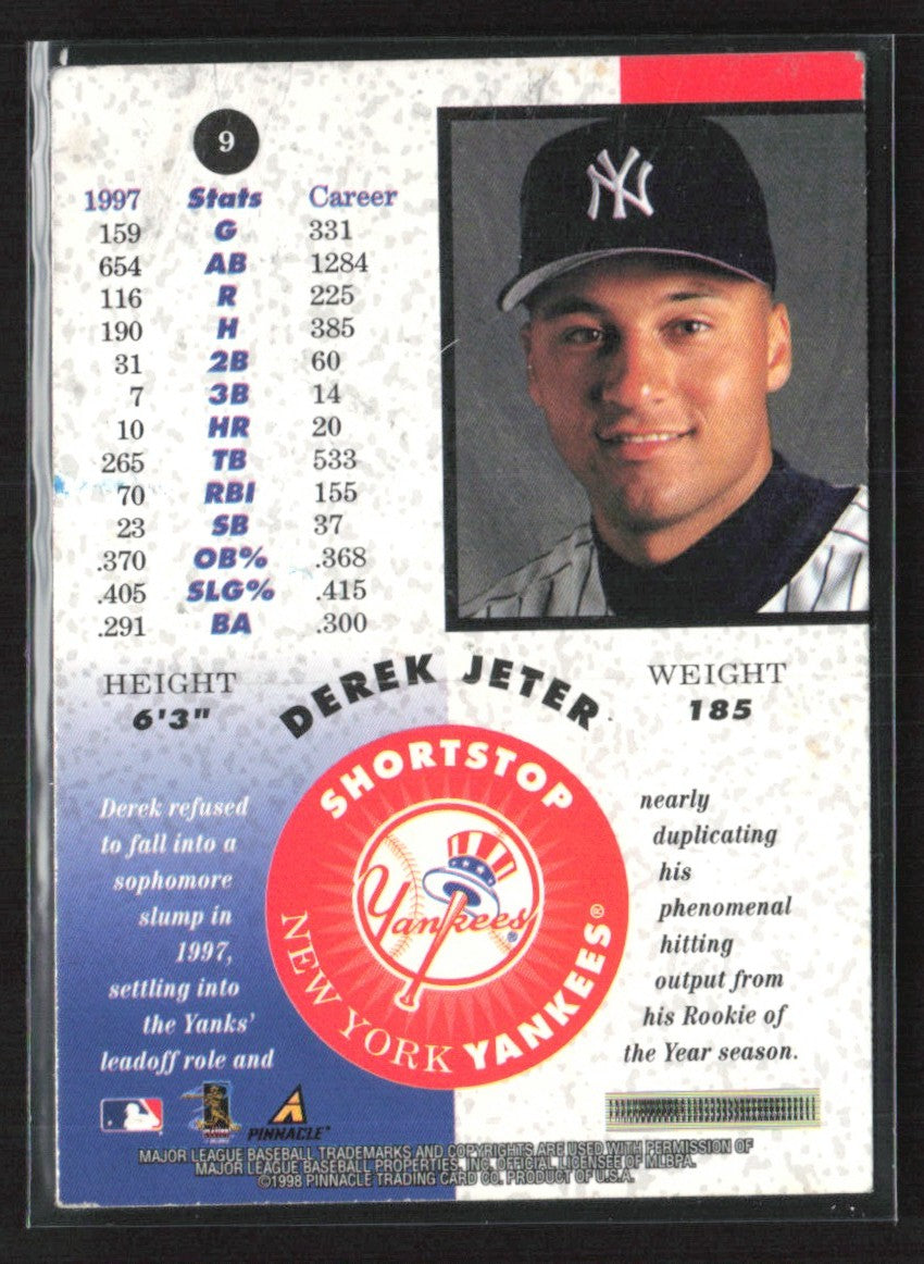 Derek Jeter 1998 Pinnacle Mint Collection Bronze #9 New York Yankees