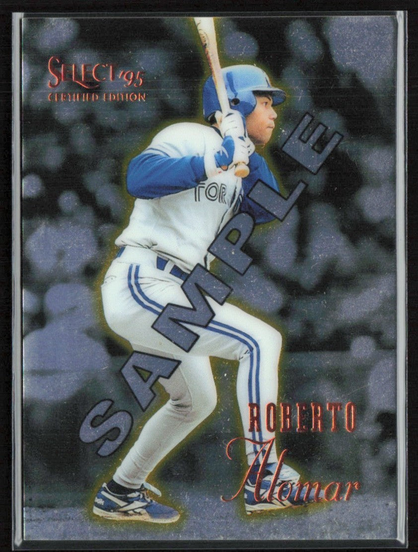 Roberto Alomar 1995 Select Certified Edition Sample #75 Toronto Blue Jays