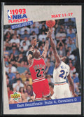 Michael Jordan 1993 Upper Deck NBA Playoffs #187 Chicago Bulls