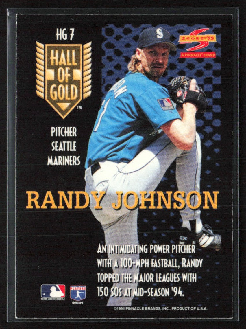 Randy Johnson 1995 Score Hall of Gold #HG7 Seattle Mariners