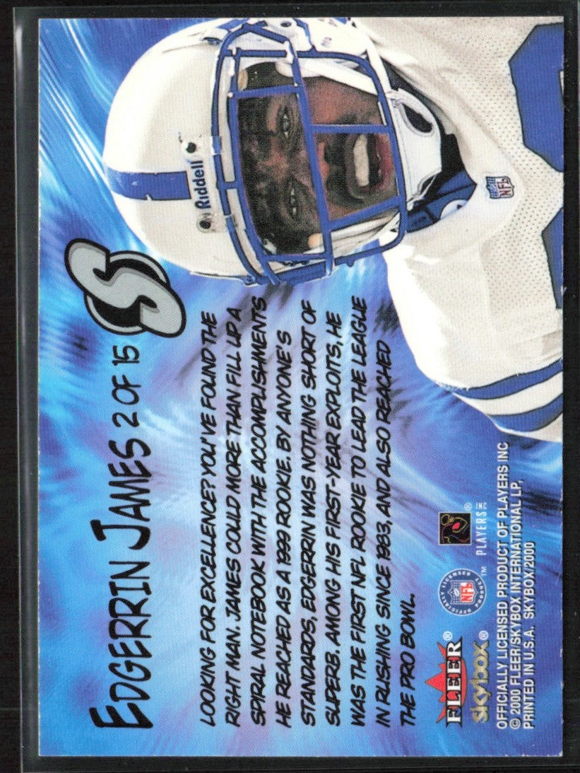 Edgerrin James 2000 Skybox Comics Superlatives #2 Indianapolis Colts