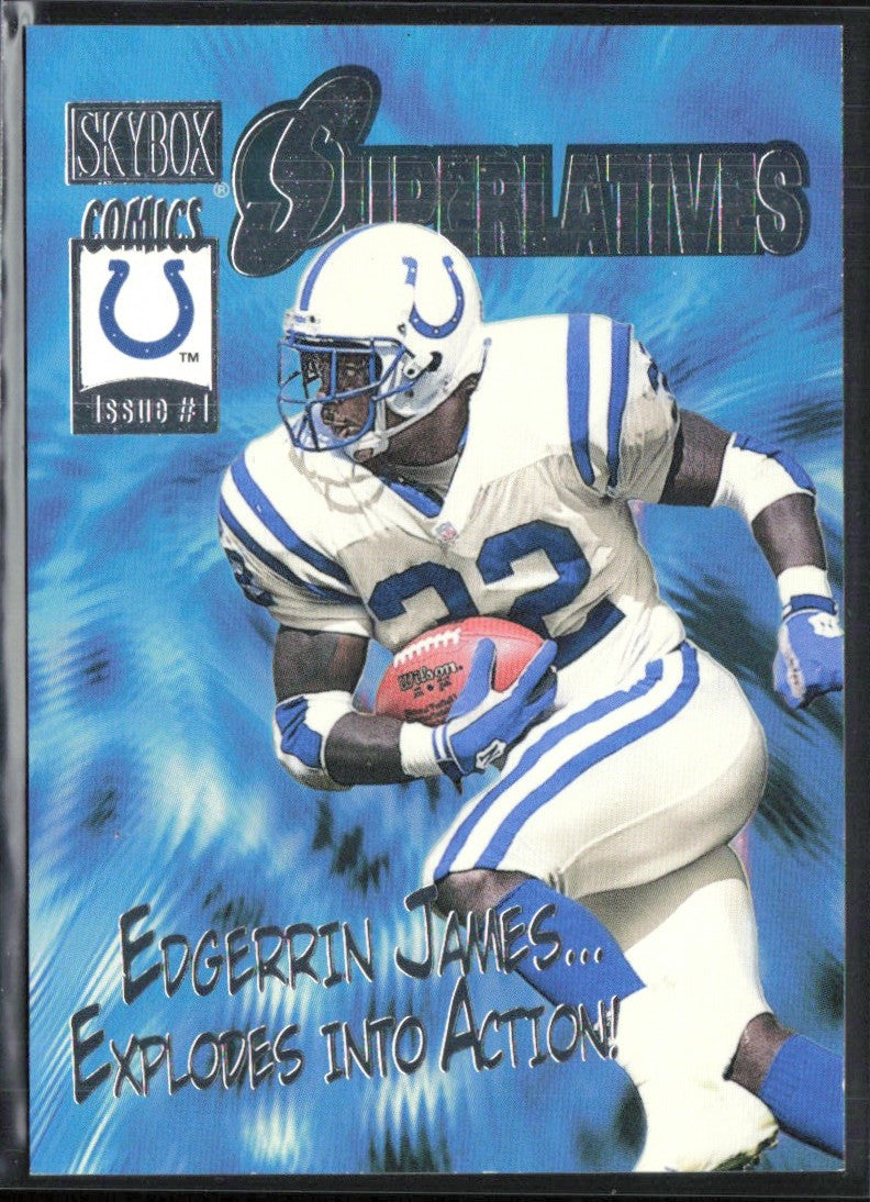 Edgerrin James 2000 Skybox Comics Superlatives #2 Indianapolis Colts