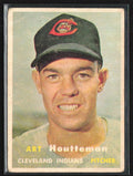 Art Houtteman 1957 Topps #385 Cleveland Indians