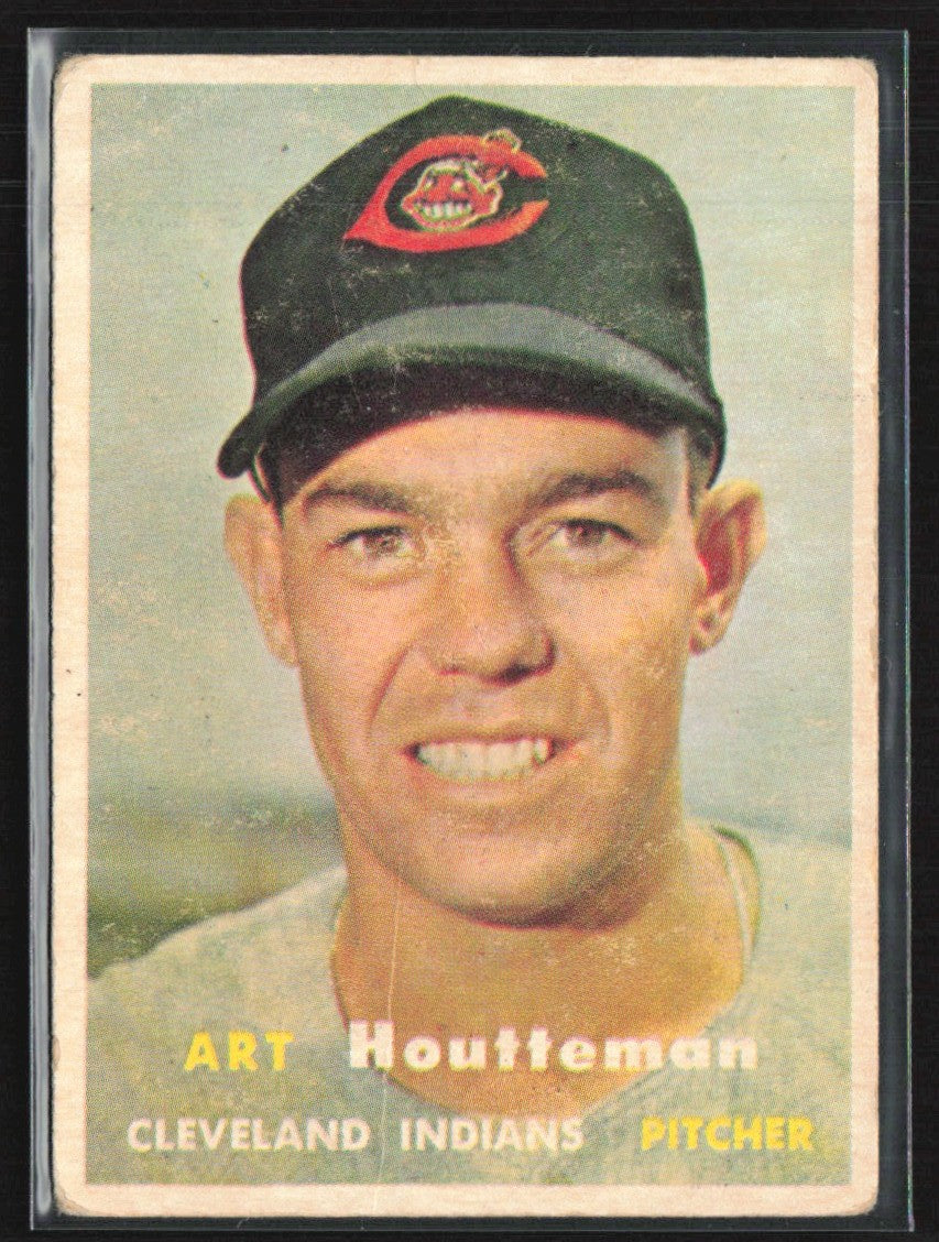 Art Houtteman 1957 Topps #385 Cleveland Indians