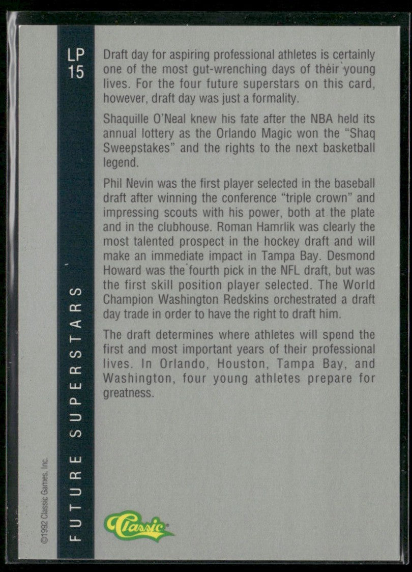 Phil Nevin/Shaquille O'Neal/Roman Hamrlik/Desmond Howard 1992
