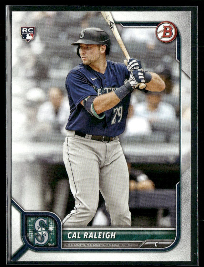 Cal Raleigh 2022 Bowman RC #49 Seattle Mariners