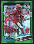 Tank Dell 2023 Donruss Optic Green Hyper RC #245 Houston Texans