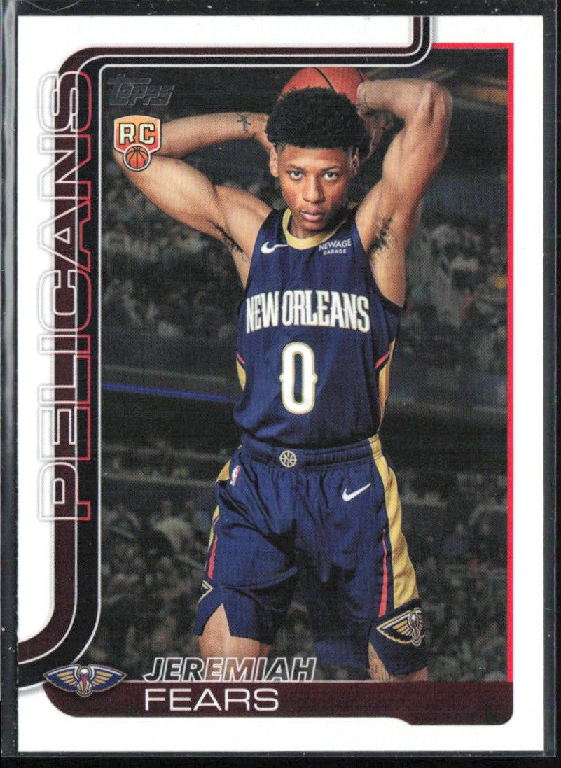Jeremiah Fears 2025 Topps RC #207 New Orleans Pelicans