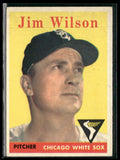 Jim Wilson 1958 Topps #163 Chicago White Sox
