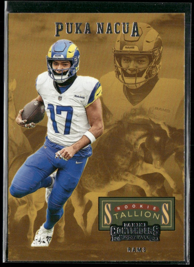 Puka Nacua 2023 Panini Contenders Rookie Stallions RC #19 Los Angeles Rams
