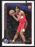 Tre Johnson III 2025 Topps RC #206 Washington Wizards