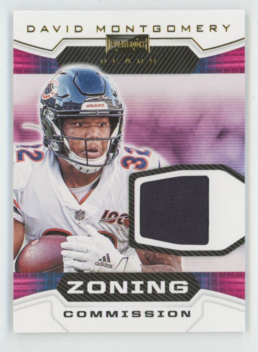 David Montgomery 2020 Panini Playbook Zoning Commission Jersey #ZC-4