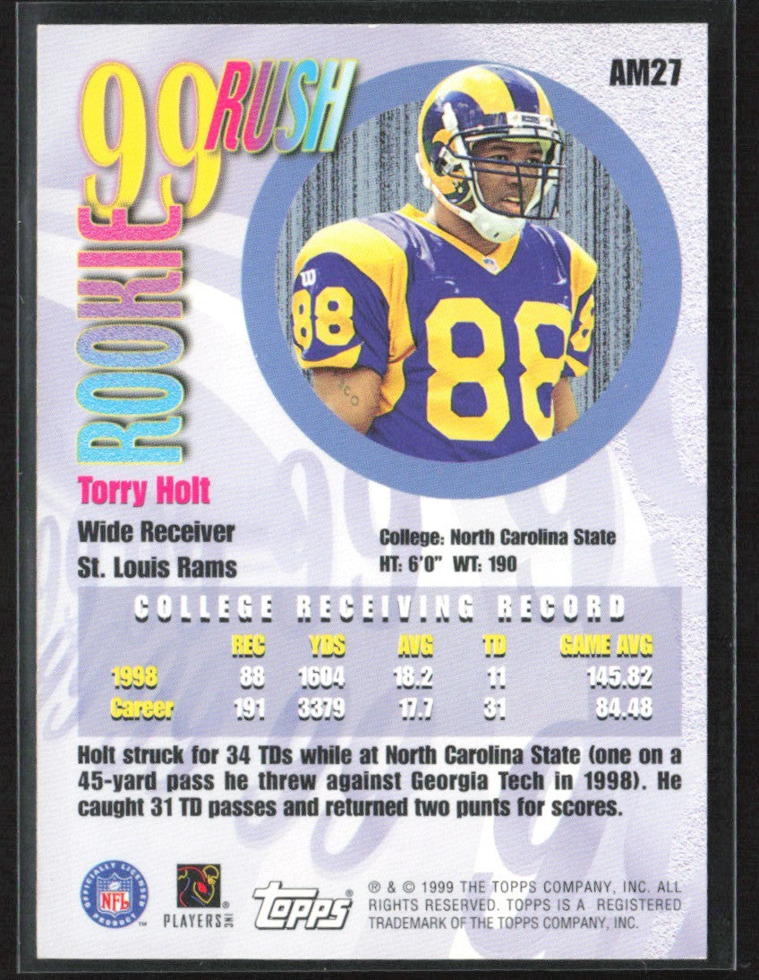 Torry Holt 1999 Topps All Matrix RC #AM27 St. Louis Rams