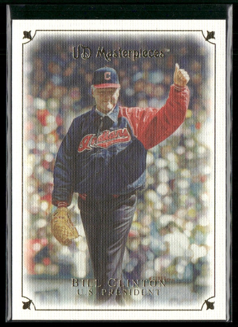 Bill Clinton 2007 UD Masterpieces #76 Cleveland Indians