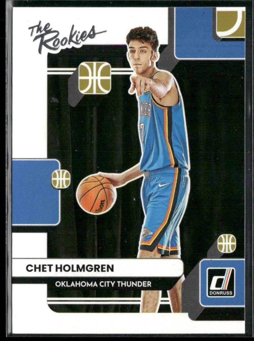 Chet Holmgren 2022 Panini Donruss The Rookies RC #2 Oklahoma City Thunder