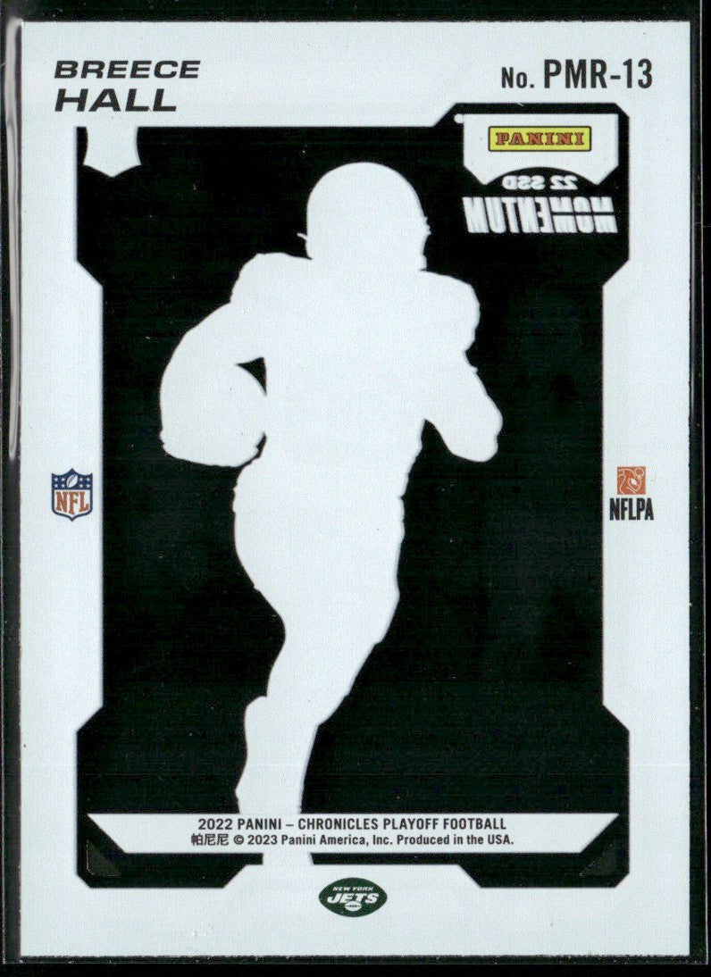 Breece Hall 2022 Panini Chronicles Playoff Momentum RC #PMR-13 New York Jets
