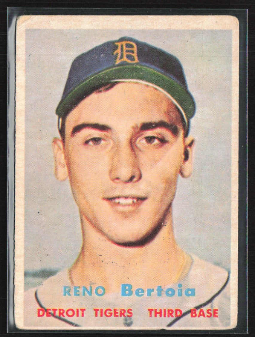 Reno Bertoia 1957 Topps #390 Detroit Tigers