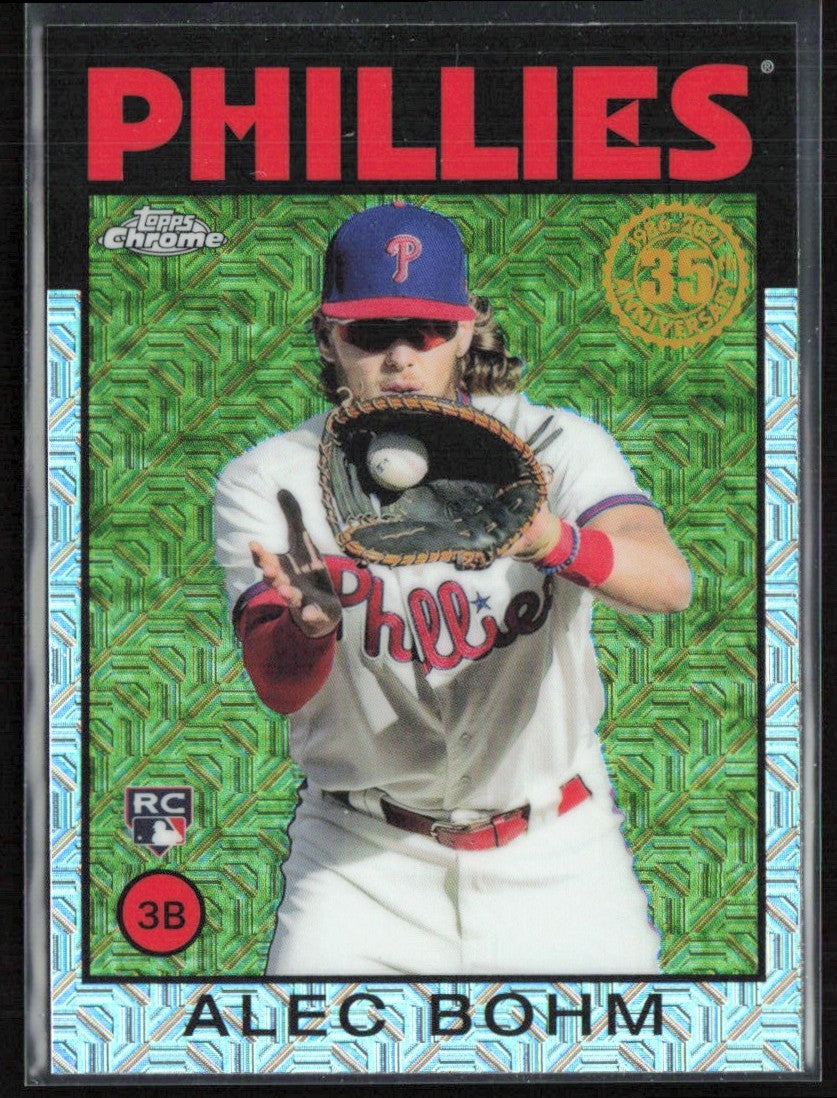 Alec Bohm 2021 Topps Chrome 1986 Silver Pack RC #86C-45 Philadelphia Phillies