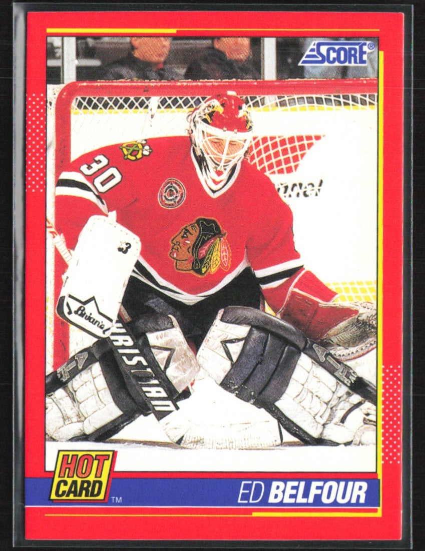 Ed Belfour 1991 Score Hot Card #9 Chicago Blackhawks