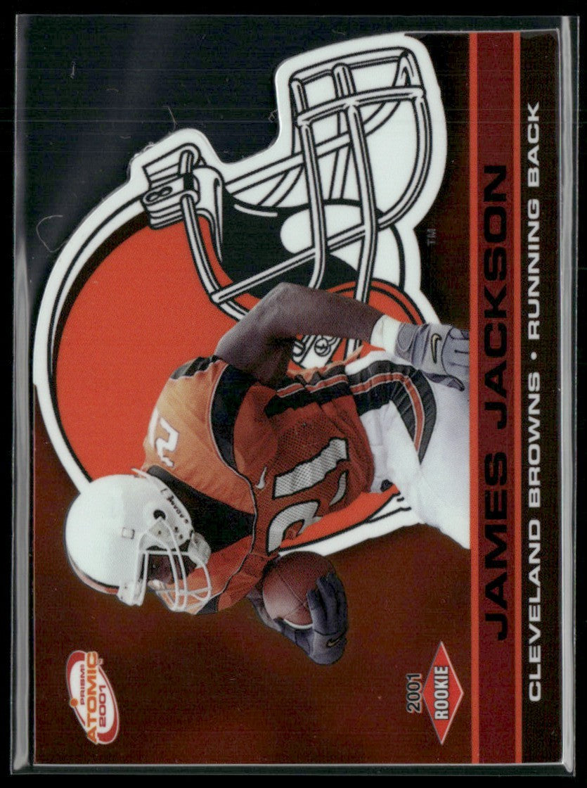 James Jackson 2001 Pacific Prism Atomic Red /310 #163 Cleveland Browns