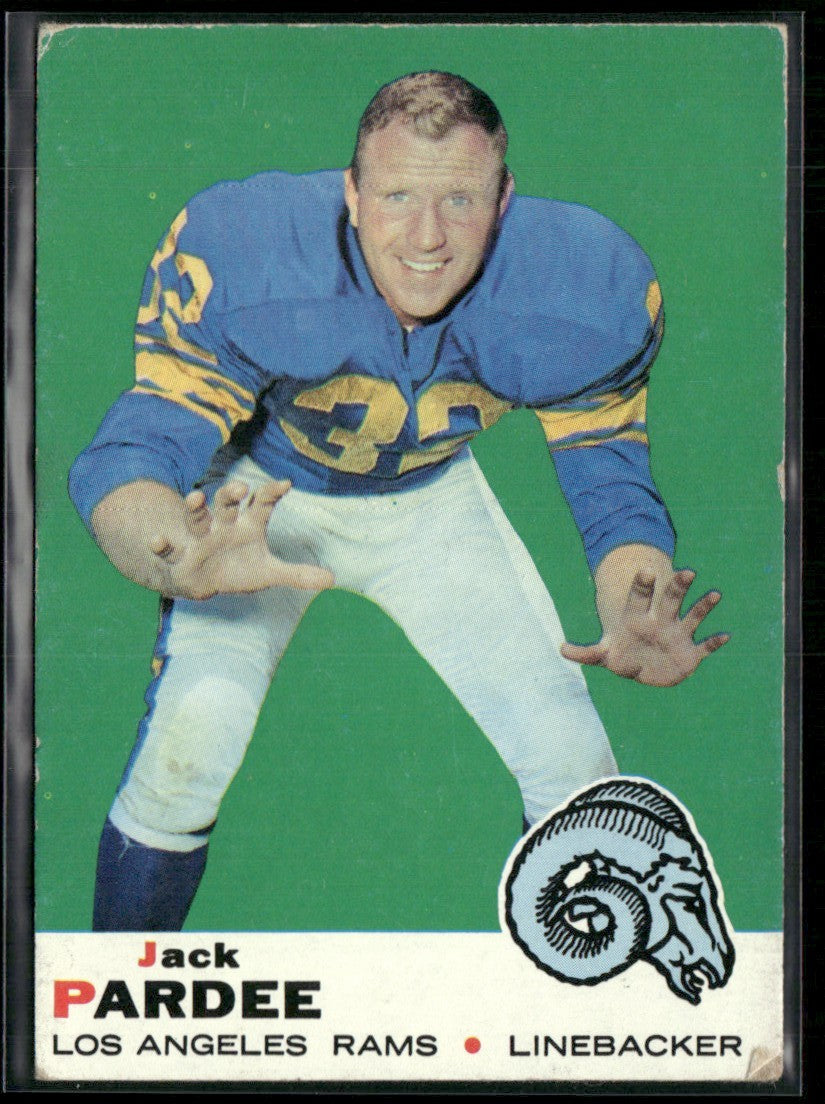 Jack Pardee 1969 Topps #12 Los Angeles Rams