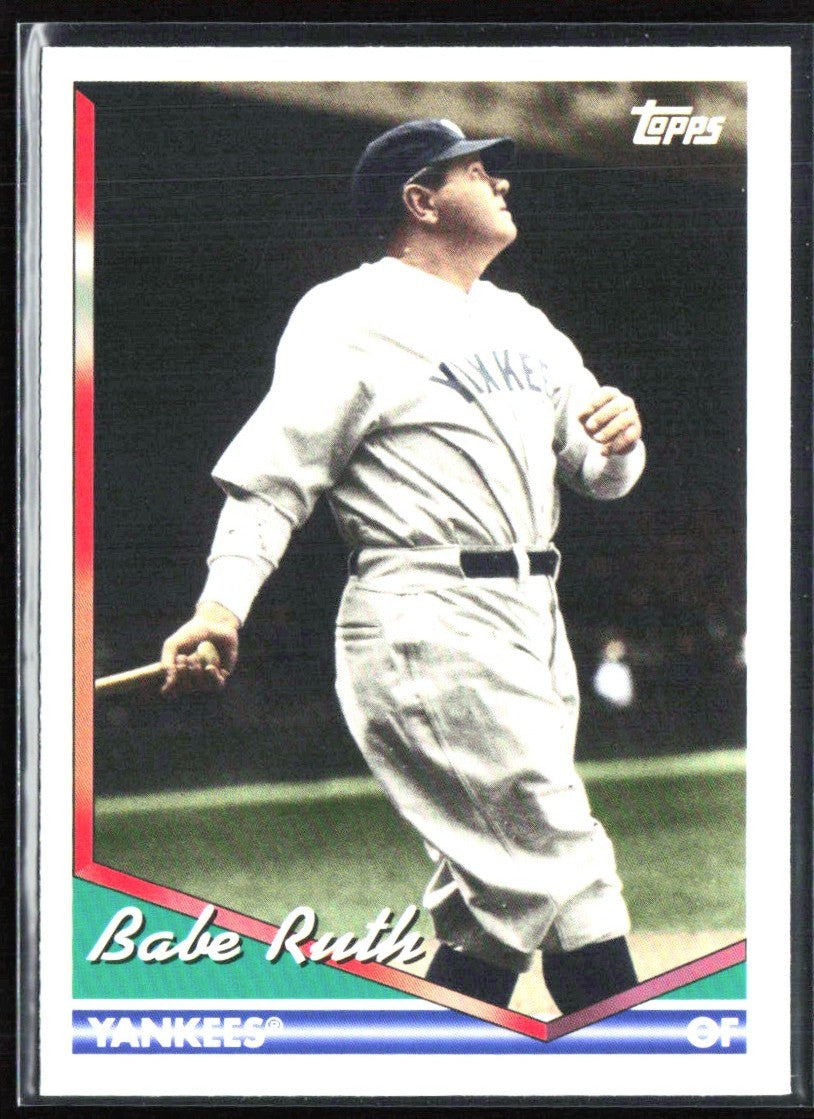 Babe Ruth 2024 Topps Archives 1994 Design #284 New York Yankees