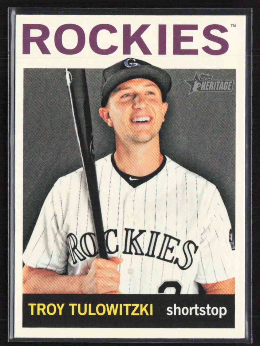 Troy Tulowitzki 2013 Topps Heritage #452 Colorado Rockies