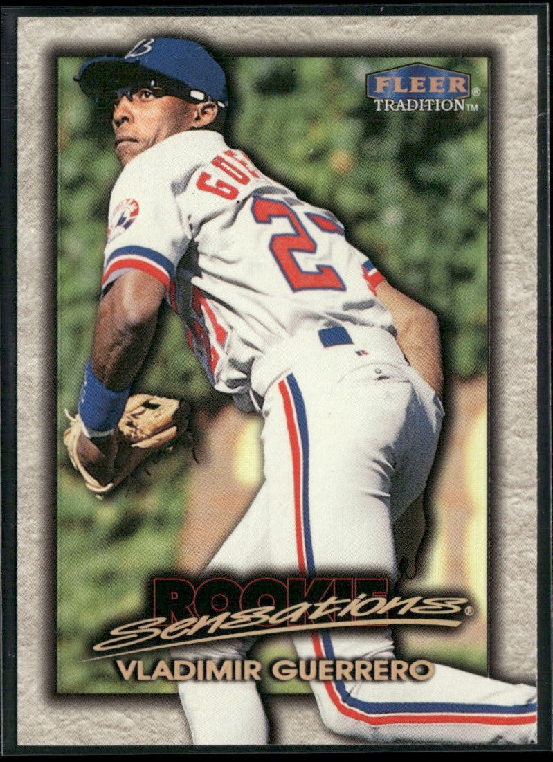 Vladimir Guerrero 1998 Fleer Tradition Rookie Sensations #7 Montreal Expos