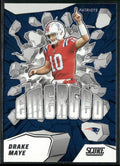Drake Maye 2025 Panini Score Emerged #10 New England Patriots