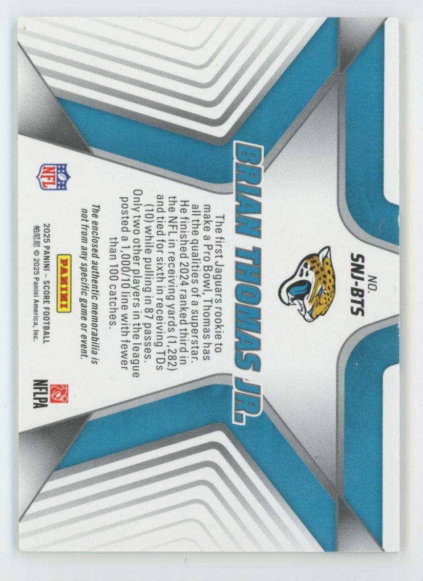 Brian Thomas Jr. 2025 Panini Score Stars of the NFL Jersey #SNJ-BTS