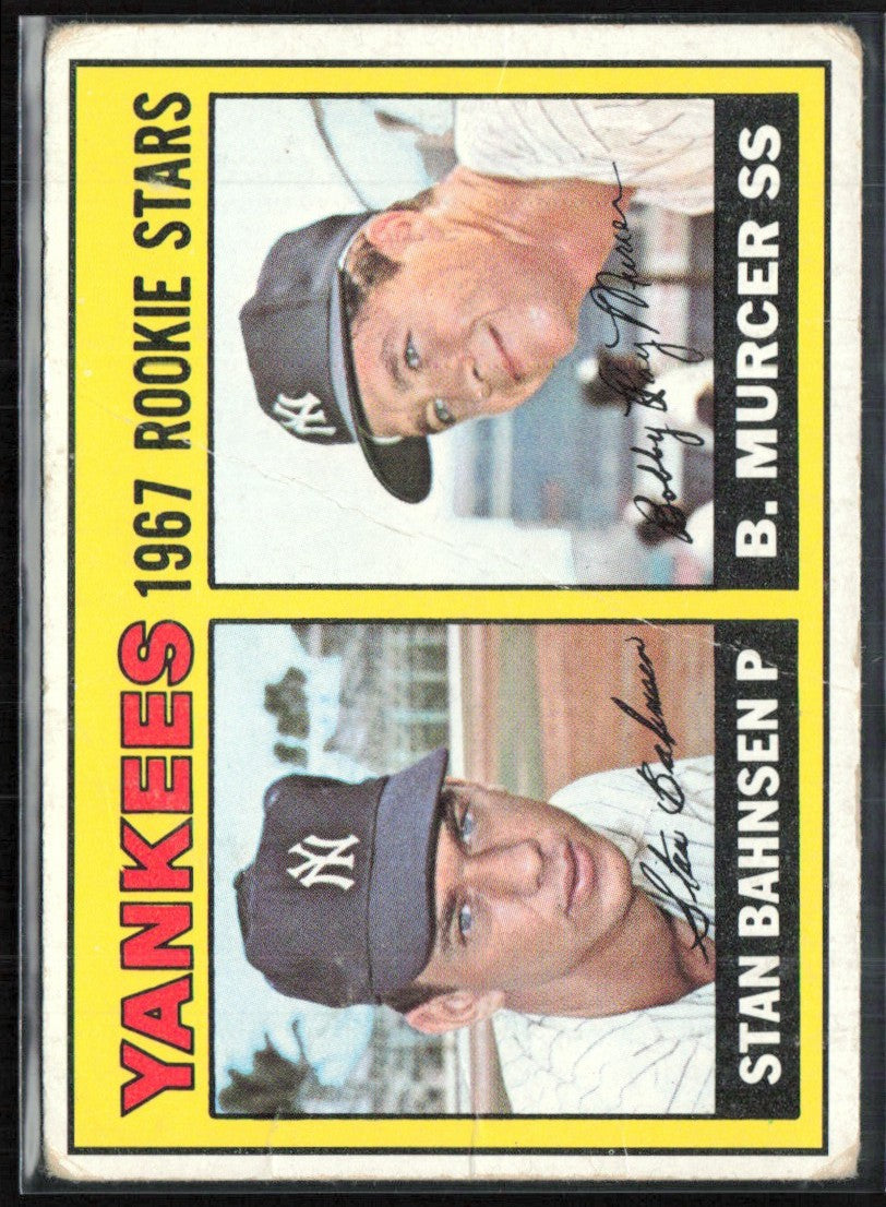 Stan Bahnsen/Bobby Murcer 1967 Topps RC #93 New York Yankees