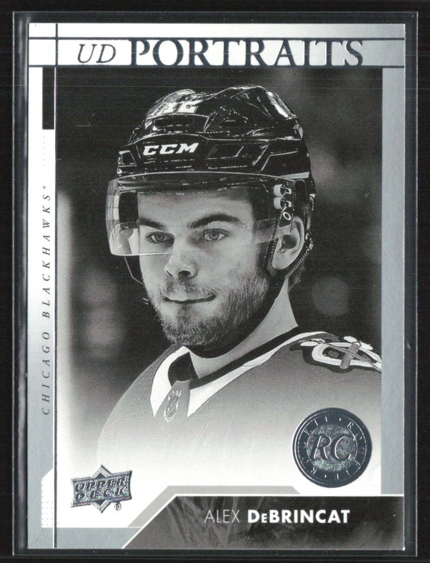 Alex DeBrincat 2017 Upper Deck Portraits RC #P-87 Chicago Blackhawks