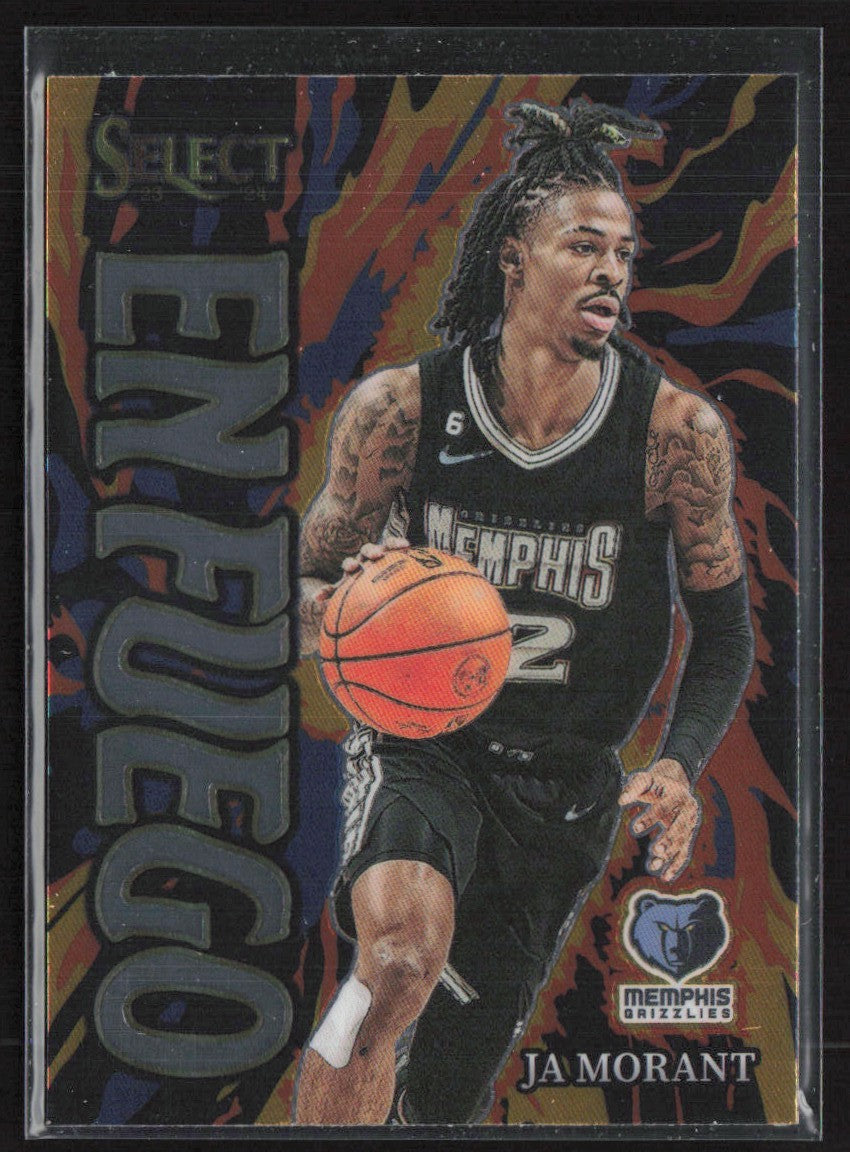Ja Morant 2023 Panini Select En Fuego #3 Memphis Grizzlies