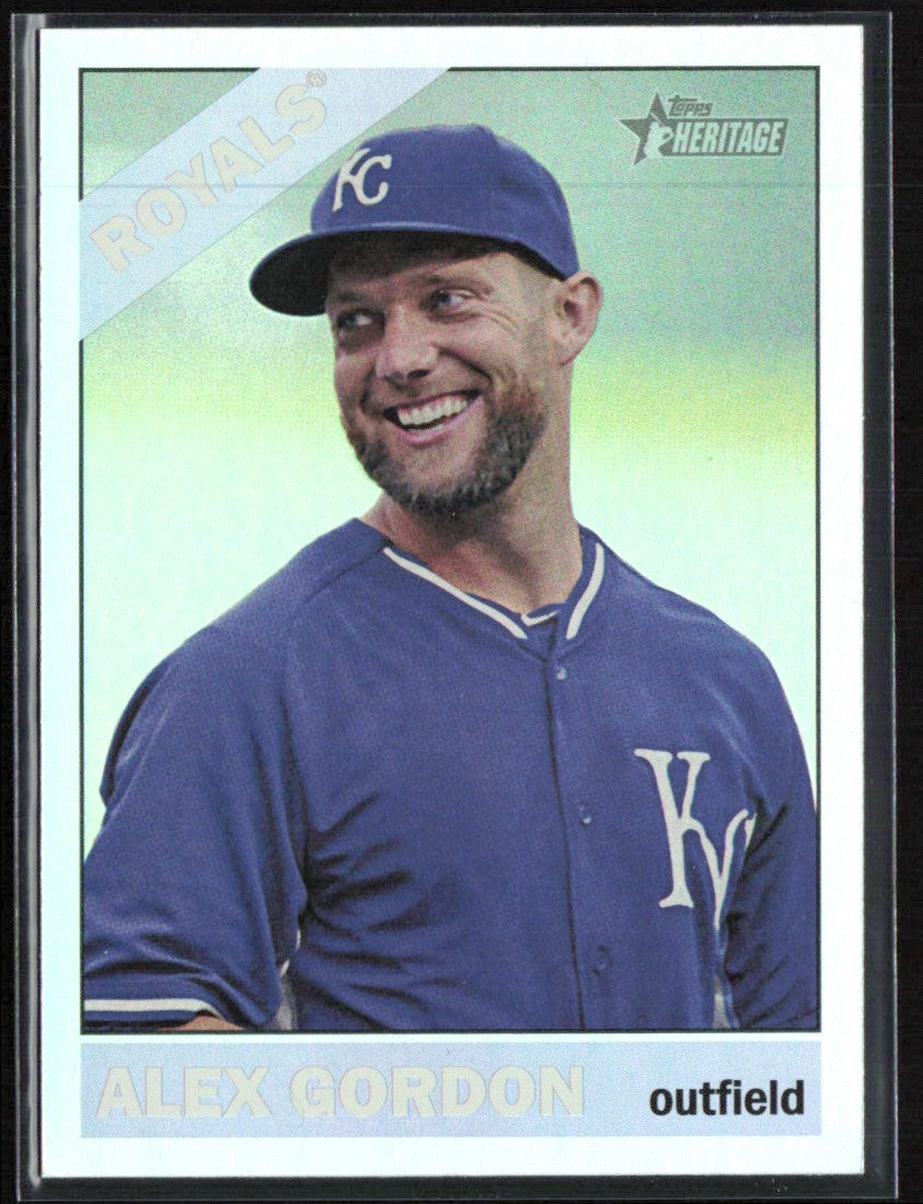 Alex Gordon 2015 Topps Heritage Chrome Foil #THC-471 Kansas City Royals