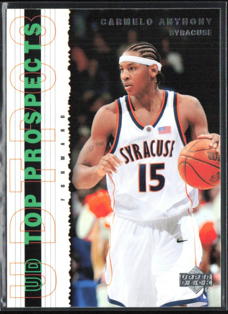 Carmelo Anthony 2003 UD Top Prospects #57 Syracuse Orangemen