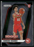 Zaccharie Risacher 2024 Panini Prizm Monopoly RC #27 Atlanta Hawks